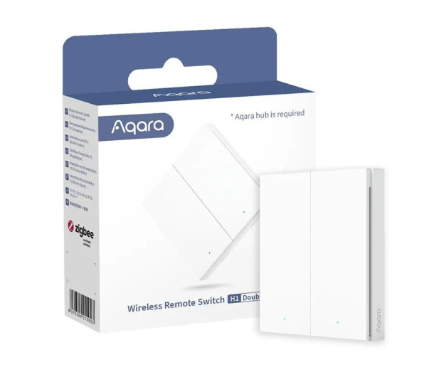 Aqara Przełącznik Ścienny H1 podwójny - 664320 - zdjęcie